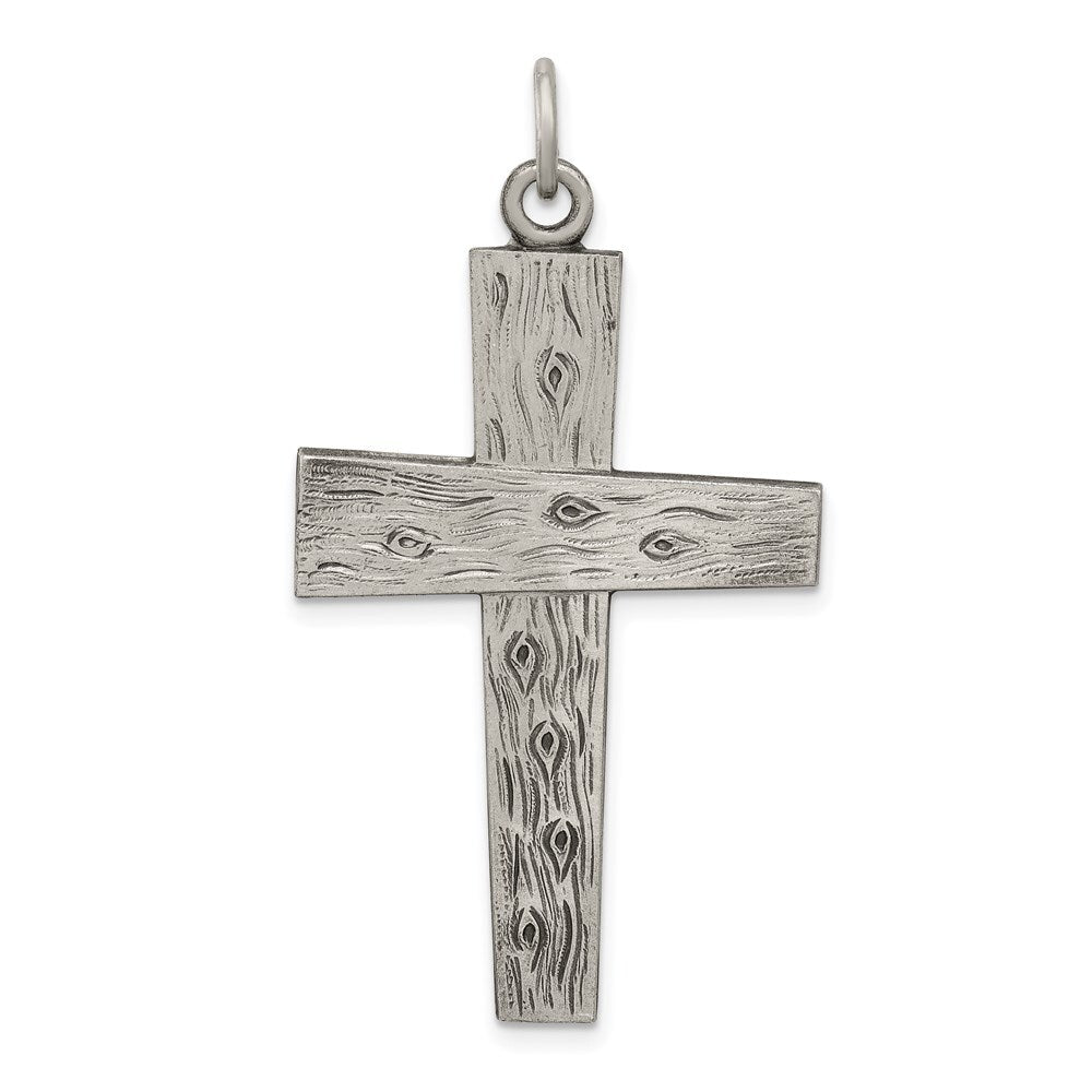 Sterling Silver Antiqued Cross Pendant Holiday Gift for Women