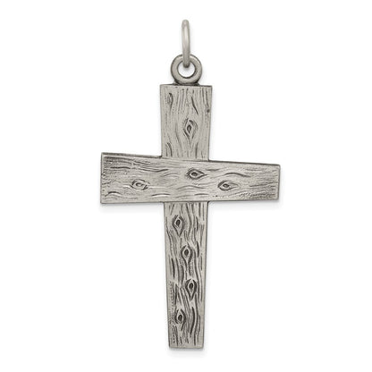 Sterling Silver Antiqued Cross Pendant Holiday Gift for Women