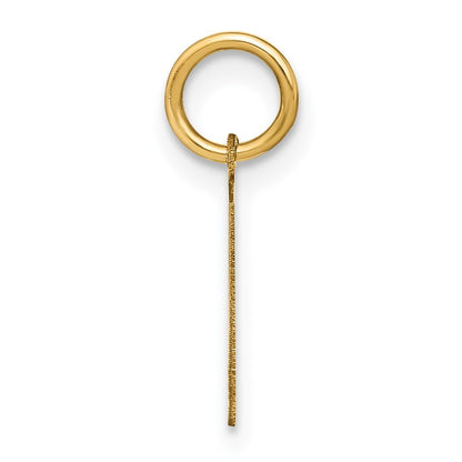 14k Yellow Gold Letter R Initial Pendant for Women