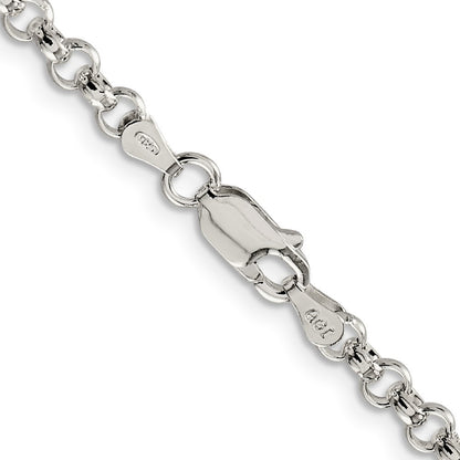 Sterling Silver 4mm Rolo Chain Necklace