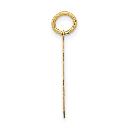 14k Yellow Gold Medium Polished Number 23 Charm Pendant for Women