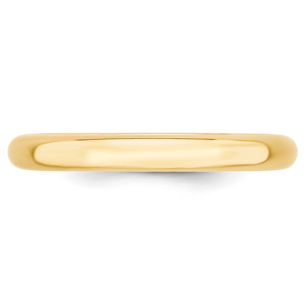 14K Yellow Gold Yellow Gold 3mm Standard Weight Comfort Fit Wedding Band Size 9