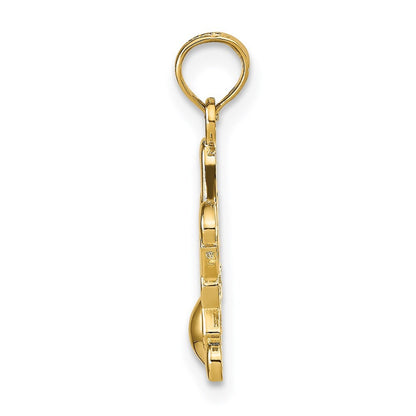 14k Yellow Gold Little Boy Pendant
