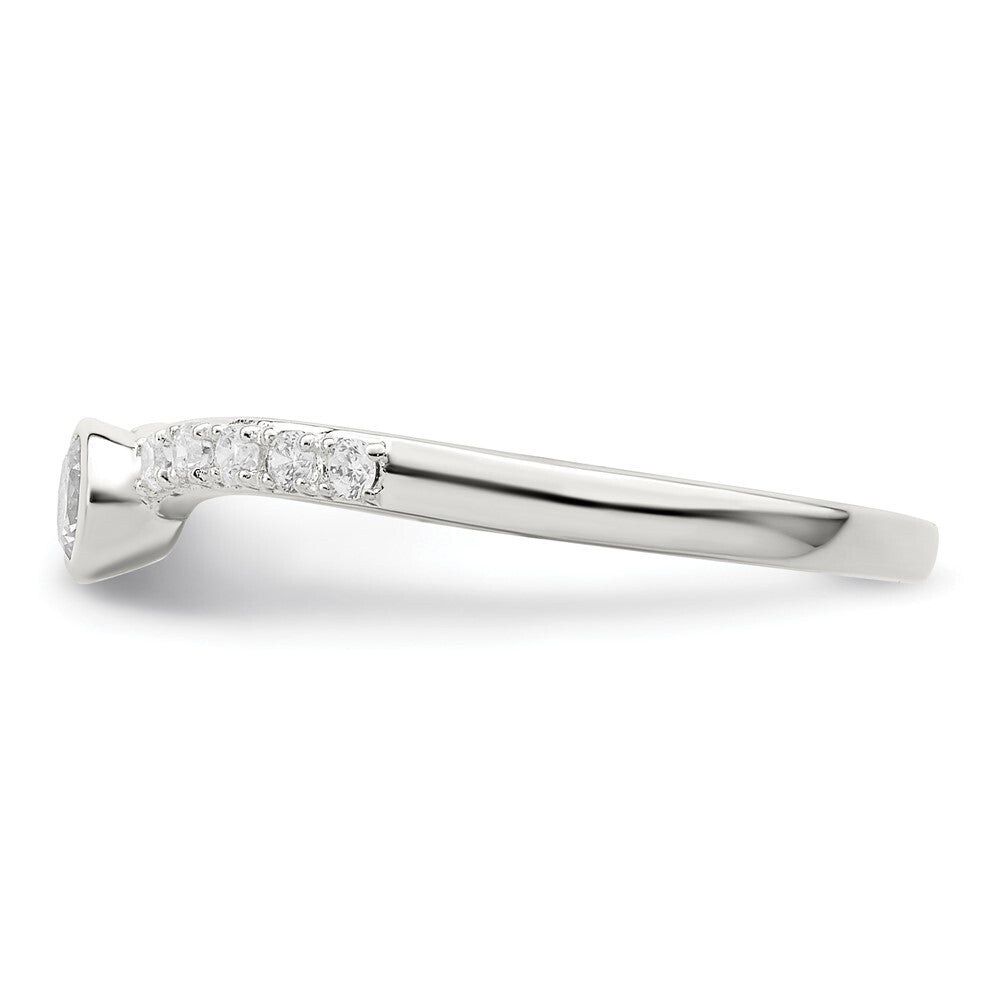 Sterling Silver CZ Ring Size 6
