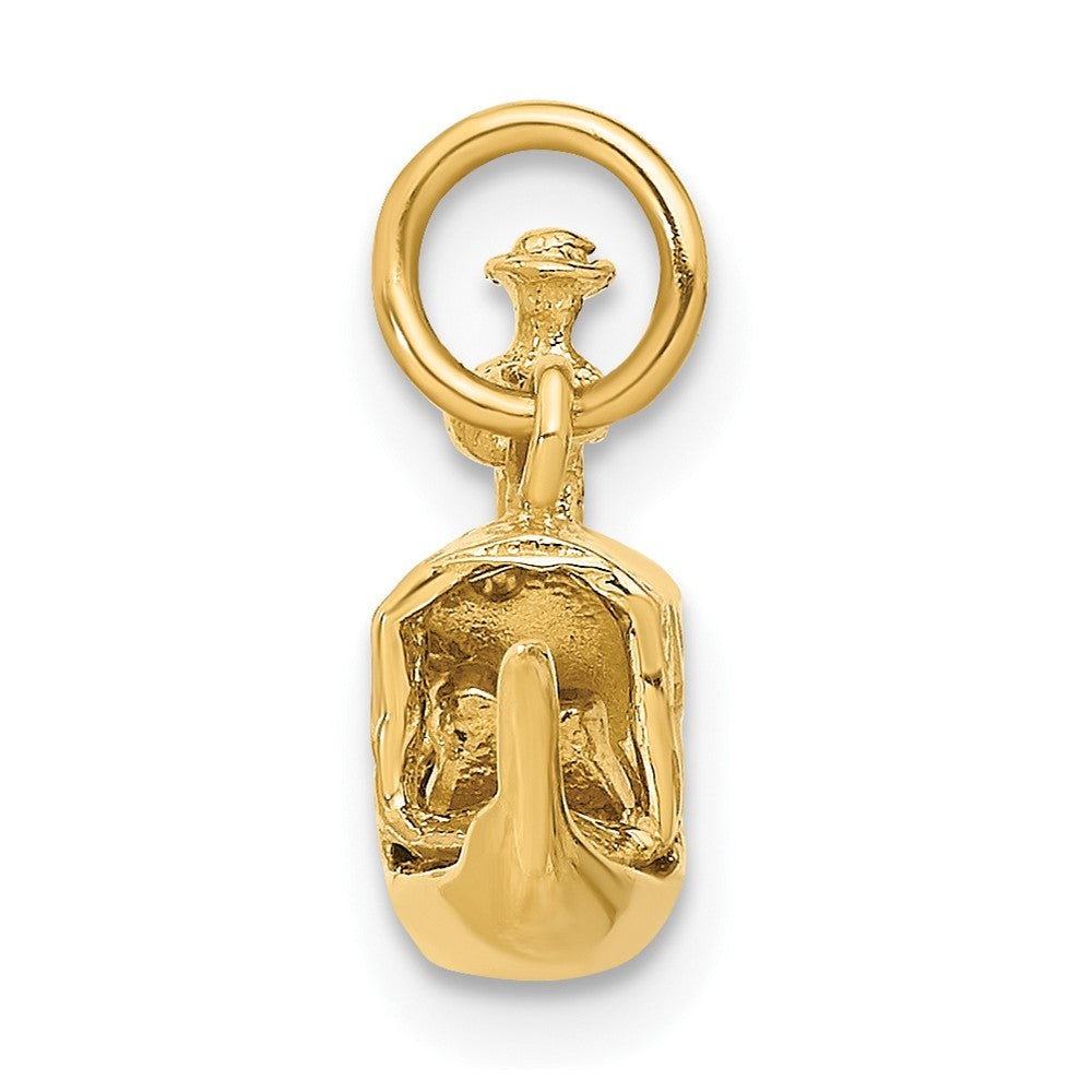 14k Yellow Gold  3D Gondola Charm