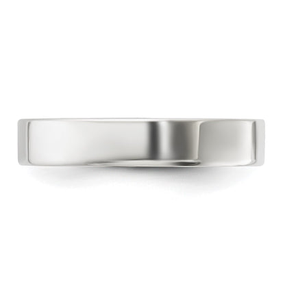 Sterling Silver 4mm Lightweight Flat Size 13 Band Ring
