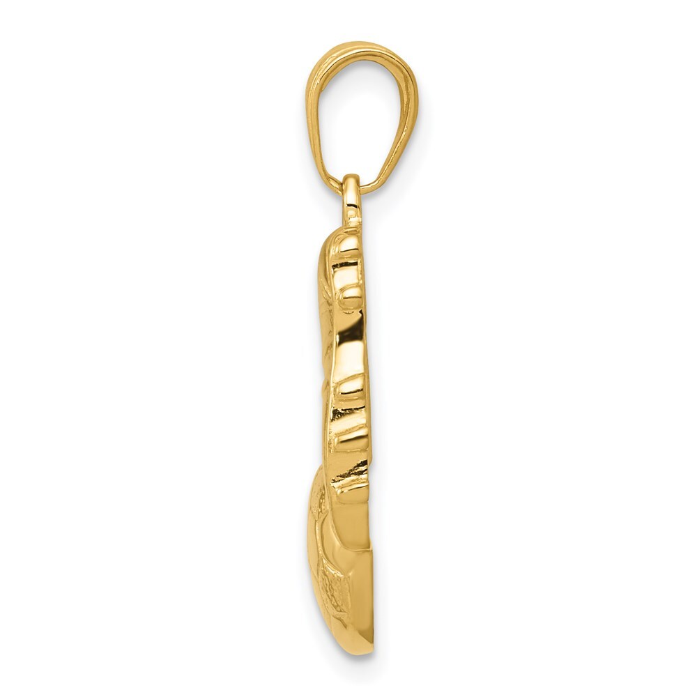 14k Yellow Gold Soccer Ball and Shoe Pendant for Women
