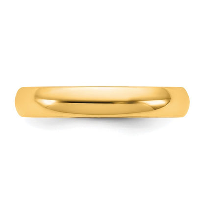 14K Yellow Gold 3.5mm LTW Comfort Fit Band Size 6
