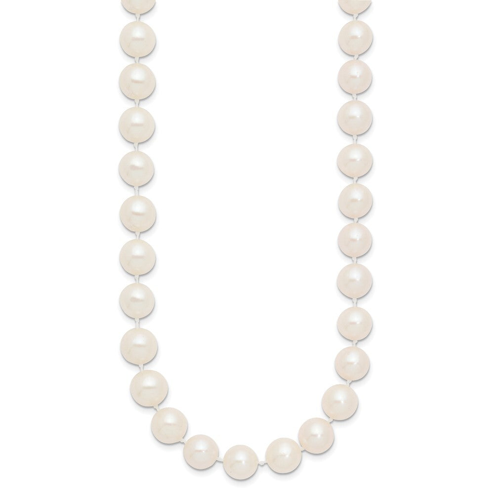 14k Yellow Gold 9-10mm White Freshwater Cultured Pearl 28 inch Necklace