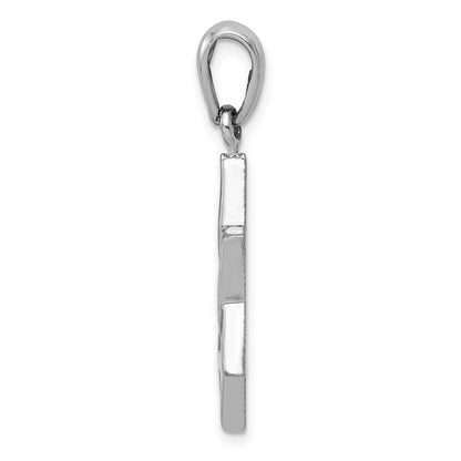 14k White Gold Star of David Pendant for Women