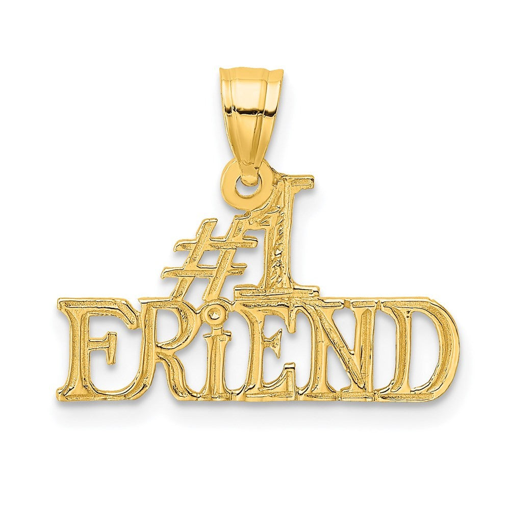 14k Yellow Gold #1 FRIEND Charm