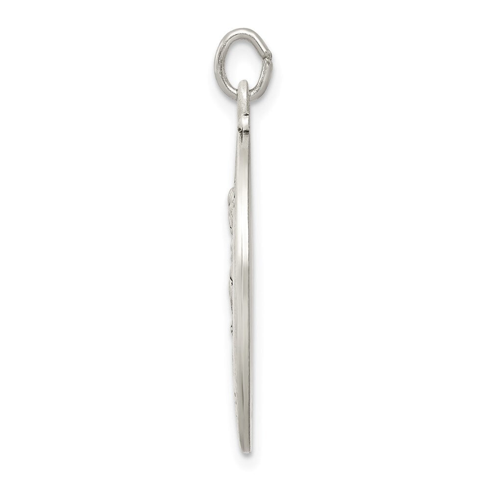 Sterling Silver Antiqued St. Joseph Medal Pendant Holiday Gift for Women