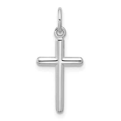 14k White Gold Cross Pendant