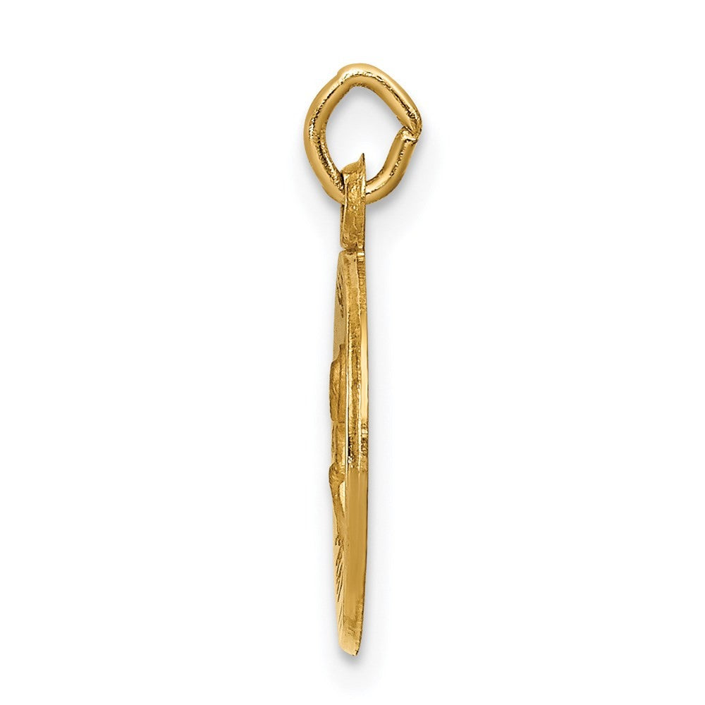 14k Yellow Gold Saint Peter Medal Charm
