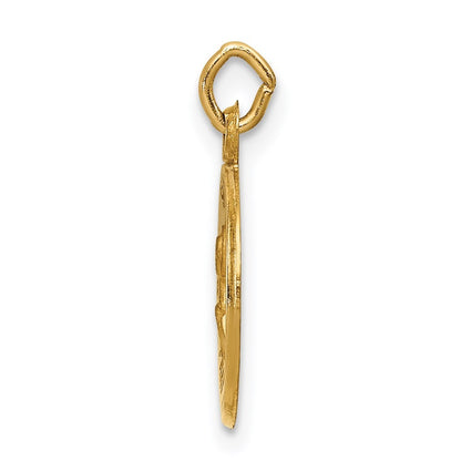 14k Yellow Gold Saint Peter Medal Charm