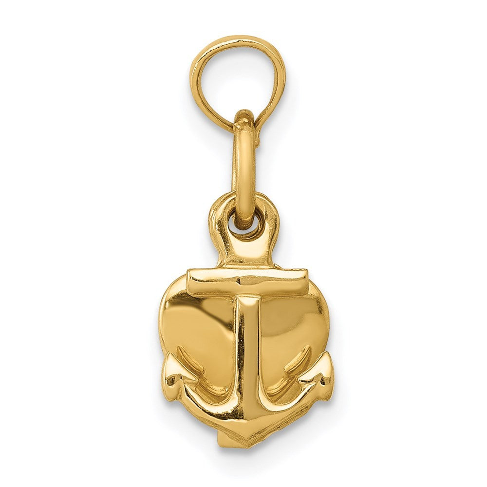 14k Yellow Gold 3D Faith, Hope and Charity Charm