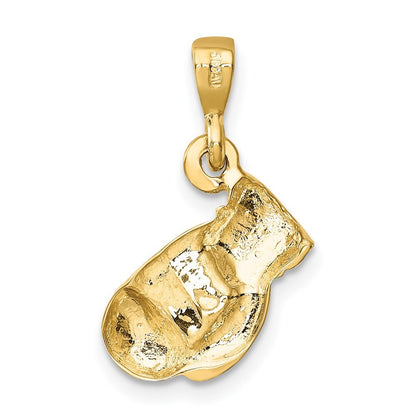 14k Yellow Gold Boxing Glove Pendant for Women