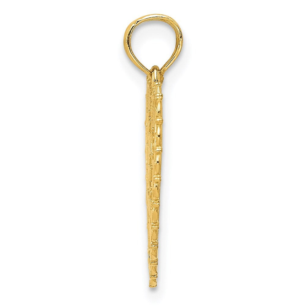 14k Yellow Gold Gold Reversible FOR MY MOM/ Thanks For Everything Pendant