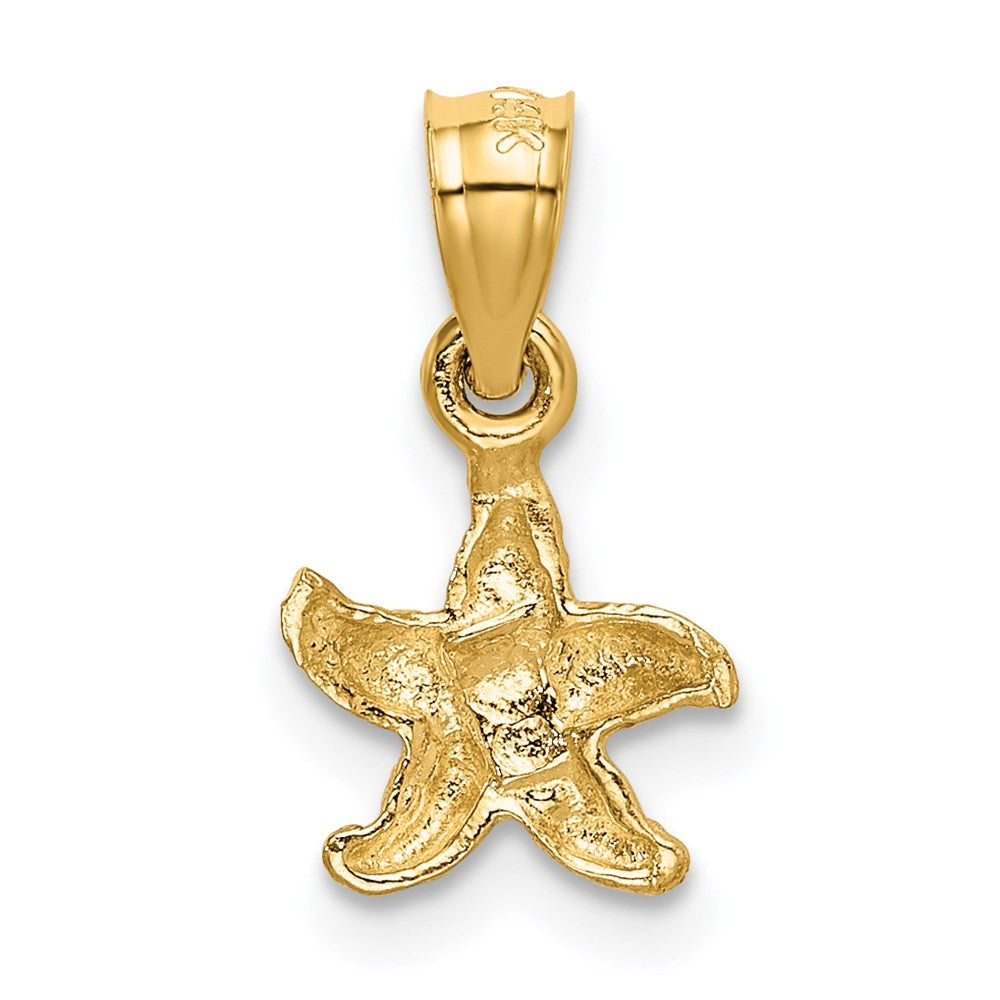 14k Yellow Gold Starfish Pendant