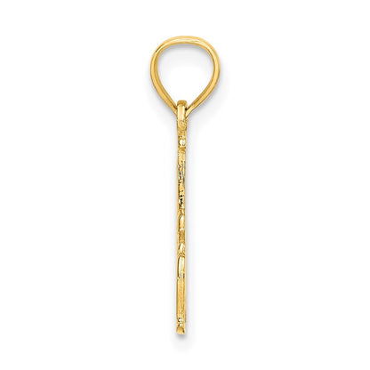 14k Yellow Gold #1 NINA  Charm