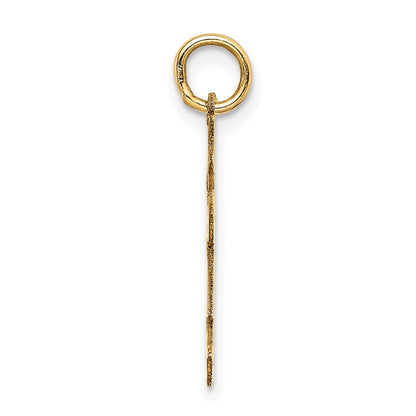 14k Yellow Gold Kid Charm Pendant for Women