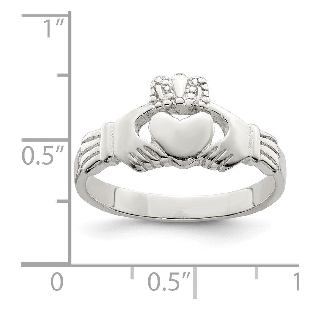 Sterling Silver Claddagh Ring Size 6