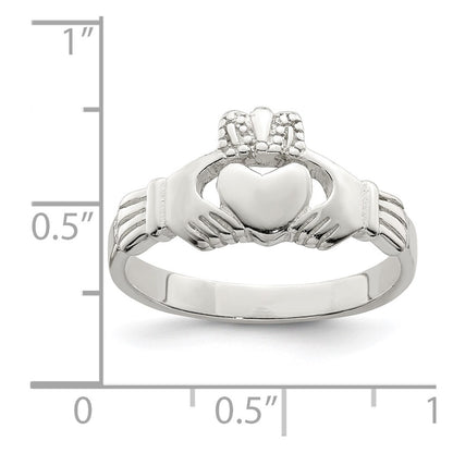 Sterling Silver Claddagh Ring Size 6