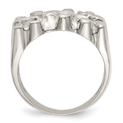 Sterling Silver Woman's Nugget Ring Size 8
