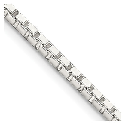 Sterling Silver 2.5mm Box Chain Necklace