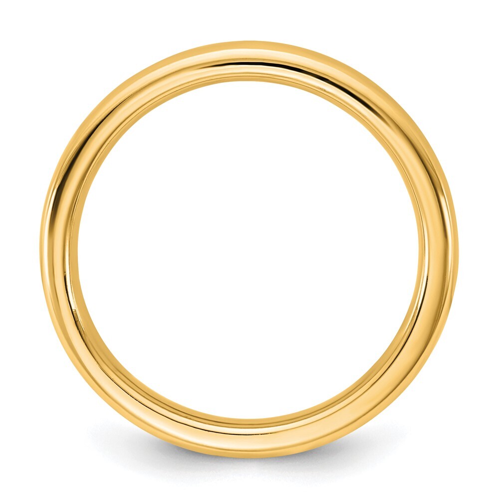 14K Yellow Gold 3mm European Comfort Fit Band Size 6