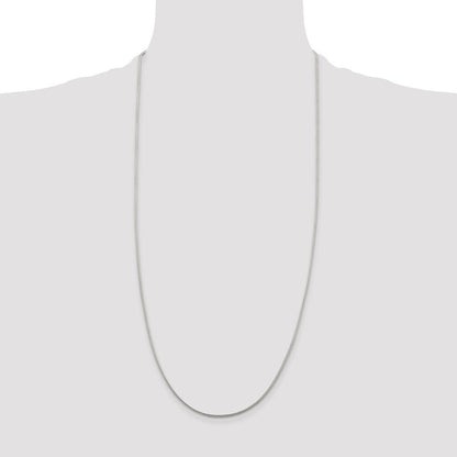 Sterling Silver 1.45mm Diamond-cut Round Franco Chain