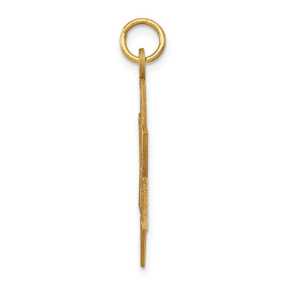 14k Yellow Gold Laser Designed Star of David Pendant