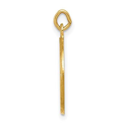 14k Yellow Gold Confirmation Medal Charm Pendant for Women