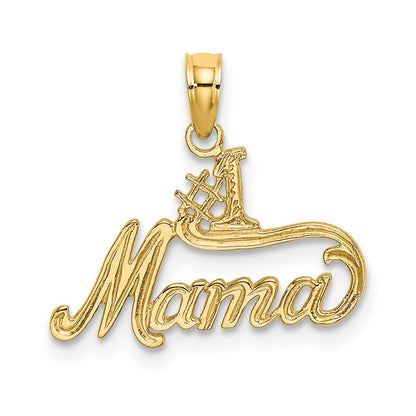 14k Yellow Gold #1 MAMA Charm