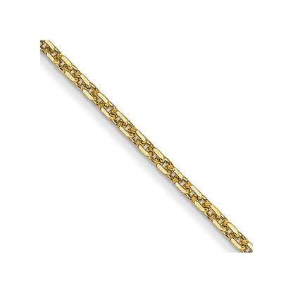 14k Yellow Gold 30 inch .95mm Diamond-cut Cable with Lobster Clasp Chain