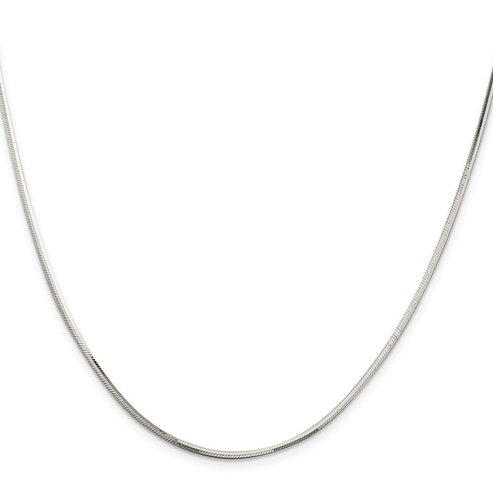 Sterling Silver 1.65mm Octagonal Snake Chain Necklace