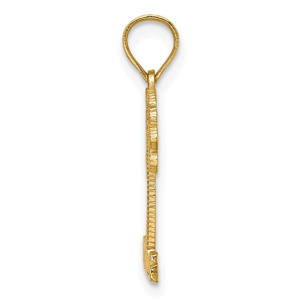 14k Yellow Gold ST. THOMAS Under Palm Tree Charm Pendant for Women