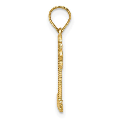 14k Yellow Gold ST. THOMAS Under Palm Tree Charm Pendant for Women