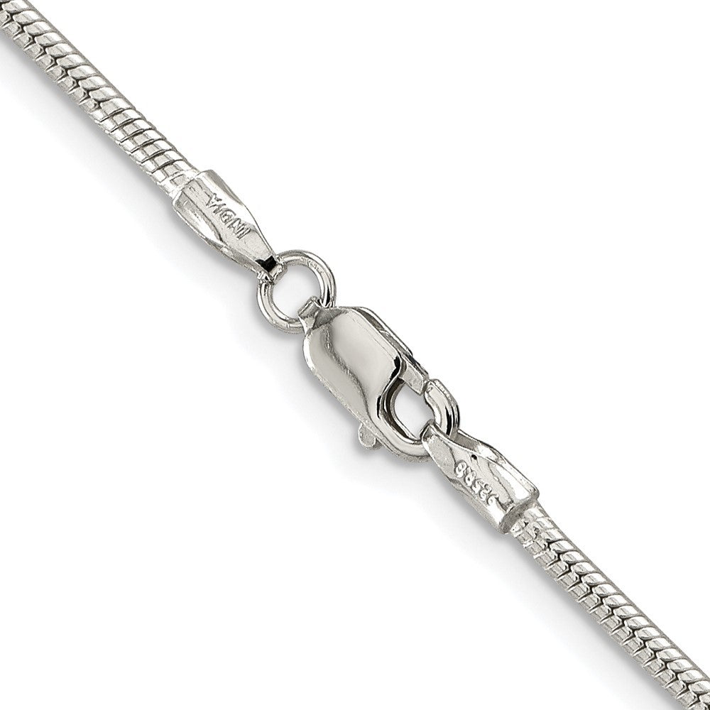Sterling Silver Rhodium-plated 1.75mm Snake Chain Necklace