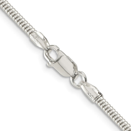 Sterling Silver 2.5mm Round Snake Chain