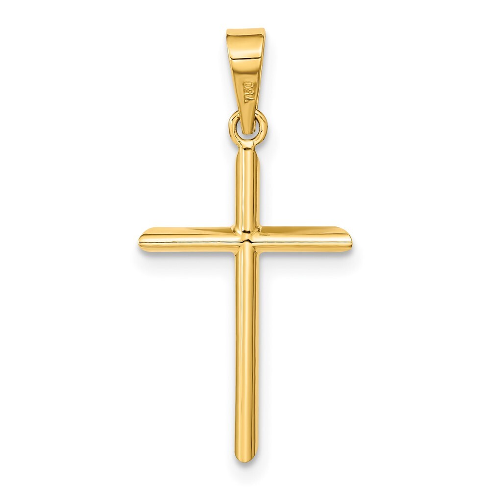 14k Yellow Gold Polished Cross Pendant