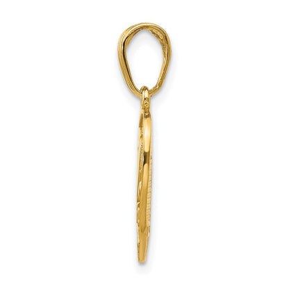 14k Yellow Gold I LOVE YOU 2-Piece Break-Apart Heart Charm