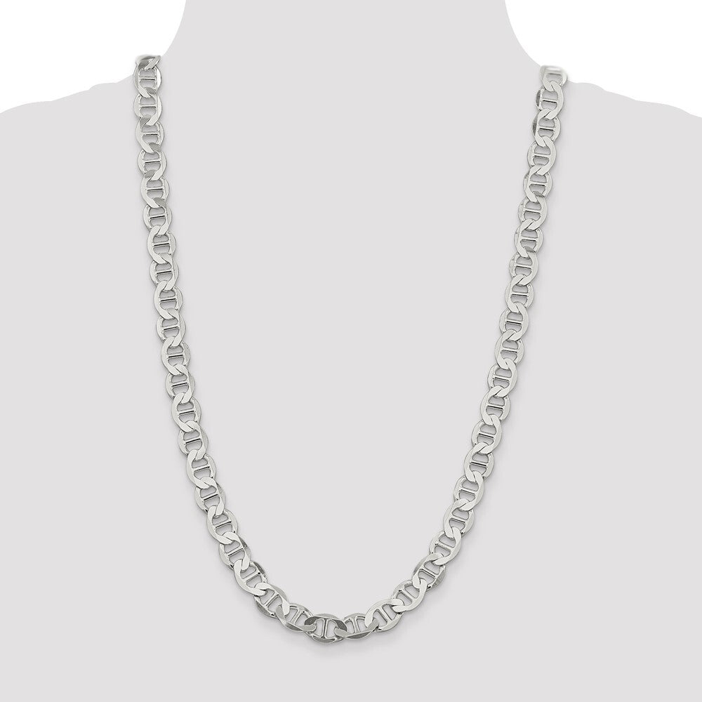 Sterling Silver 9.95mm Flat Anchor Chain