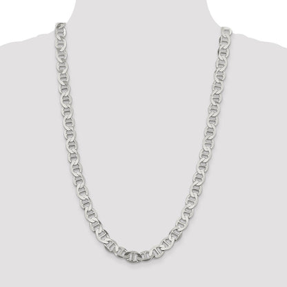 Sterling Silver 9.95mm Flat Anchor Chain