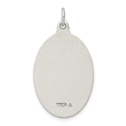 Sterling Silver Antiqued St. Joseph Medal Pendant Holiday Gift for Women
