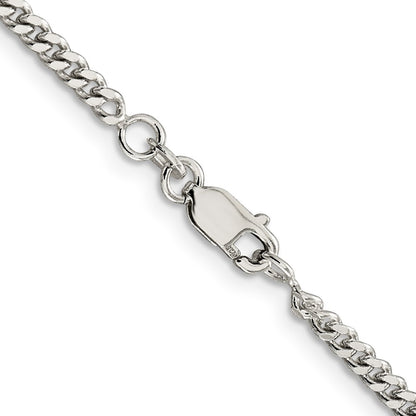 Sterling Silver 3mm Curb Chain Necklace