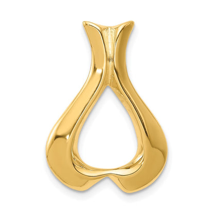 14k Yellow Gold Slide Pendant for Women