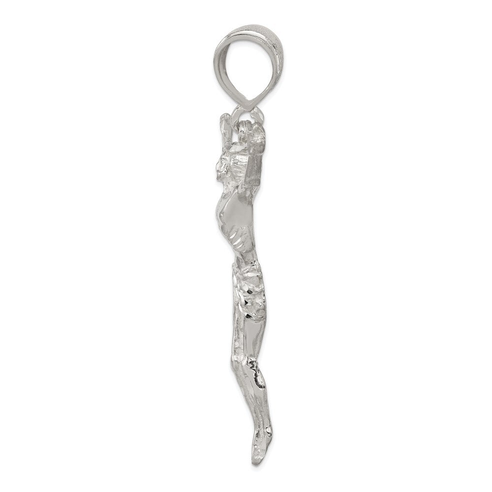 Sterling Silver Corpus (Crucified Christ) Pendant Holiday Gift for Women