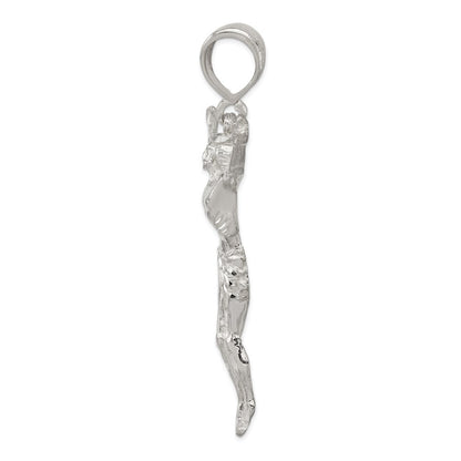 Sterling Silver Corpus (Crucified Christ) Pendant Holiday Gift for Women