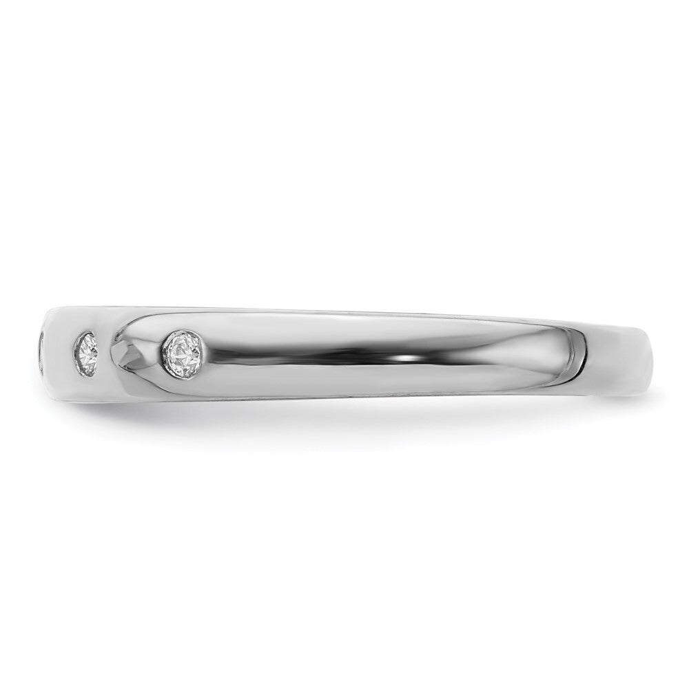 14k White Gold 5-stone Diamond Ring Size 7